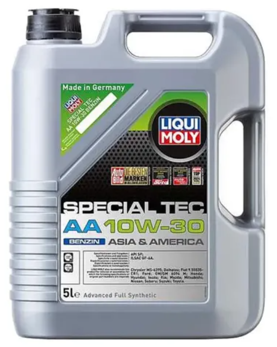 Envase de aceite LIQUI MOLY LIQUI MOLY SPECIAL TEC AA 10W30 TECNOLOGIA SINTETICA  - GL 5LT grado 10W30 - Lubricentro Piloto